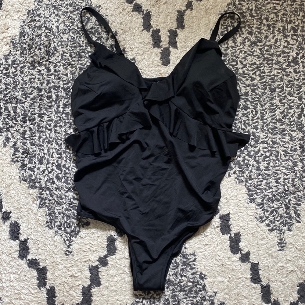 Ruffled One Piece MATERNITY Swimsuit NWT